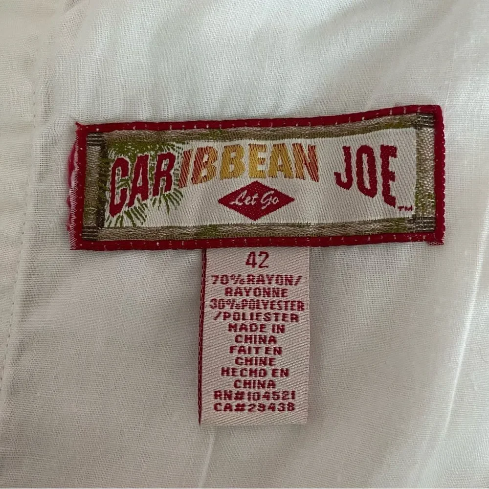Caribbean Joe Cream Dressy Shorts Pleated Front